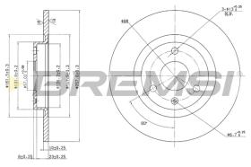 Bremsi CD6229S - DISCO DE FRENO | BRAKE DISCS
