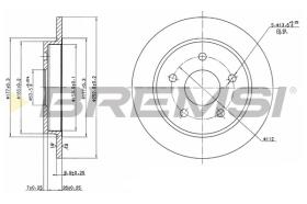 Bremsi CD6232S - DISCO DE FRENO | BRAKE DISCS