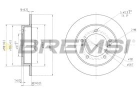 Bremsi CD6233S - DISCO DE FRENO | BRAKE DISCS