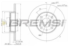 Bremsi CD6240S - DISCO DE FRENO | BRAKE DISCS