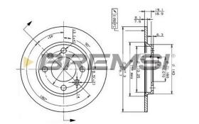 Bremsi CD6244S - DISCO DE FRENO | BRAKE DISCS