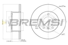 Bremsi CD6250S - DISCO DE FRENO | BRAKE DISCS