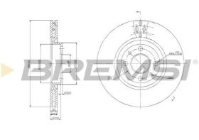Bremsi CD6252V - DISCO DE FRENO | BRAKE DISCS