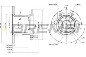 Bremsi CD6254S - DISCO DE FRENO | BRAKE DISCS
