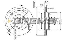 Bremsi CD6259V - DISCO DE FRENO | BRAKE DISCS