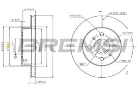 Bremsi CD6260V - DISCHI FRENO | BRAKE DISCS