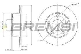 Bremsi CD6265S - DISCO DE FRENO | BRAKE DISCS