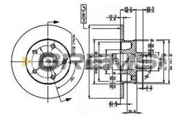 Bremsi CD6266S - DISCO DE FRENO | BRAKE DISCS