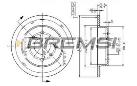 Bremsi CD6267S - DISCO DE FRENO | BRAKE DISCS