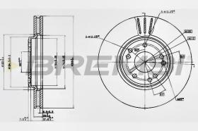 Bremsi CD6268V - DISCO DE FRENO | BRAKE DISCS