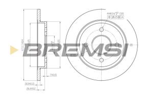 Bremsi CD6281S - DISCO DE FRENO | BRAKE DISCS