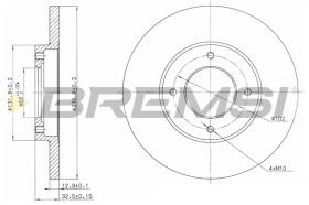 Bremsi CD6282S - DISCO DE FRENO | BRAKE DISCS