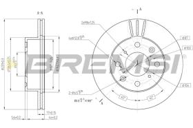 Bremsi CD6289V - DISCO DE FRENO | BRAKE DISCS