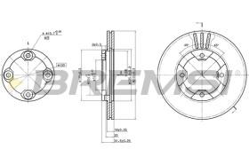 Bremsi CD6290V - DISCO DE FRENO | BRAKE DISCS