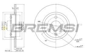 Bremsi CD6316S - DISCO DE FRENO | BRAKE DISCS