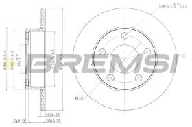 Bremsi CD6323S - DISCO DE FRENO | BRAKE DISCS