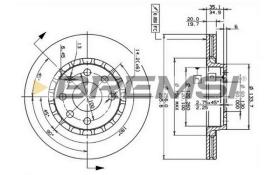 Bremsi CD6328V - DISCHI FRENO | BRAKE DISCS