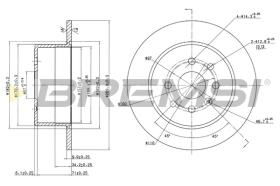 Bremsi CD6329S - DISCHI FRENO | BRAKE DISCS