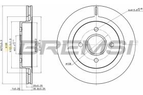 Bremsi CD6338V - DISCO DE FRENO | BRAKE DISCS