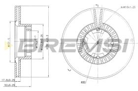 Bremsi CD6341V - DISCO DE FRENO | BRAKE DISCS
