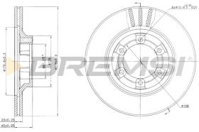Bremsi CD6345V - DISCO DE FRENO | BRAKE DISCS