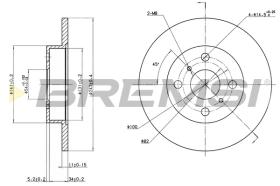 Bremsi CD6346S - DISCO DE FRENO | BRAKE DISCS