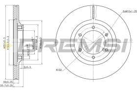 Bremsi CD6356V - DISCO DE FRENO | BRAKE DISCS