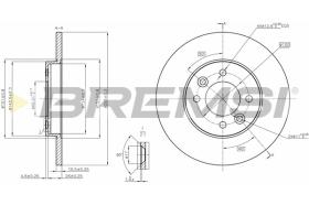 Bremsi CD6361S - DISCO DE FRENO | BRAKE DISCS