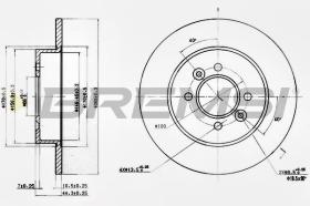 Bremsi CD6362S - DISCO DE FRENO | BRAKE DISCS