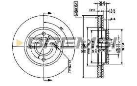 Bremsi CD6364V - DISCO DE FRENO | BRAKE DISCS