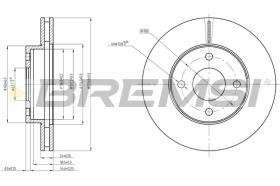 Bremsi CD6371V - DISCO DE FRENO | BRAKE DISCS