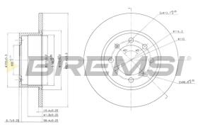 Bremsi CD6374S - DISCO DE FRENO | BRAKE DISCS