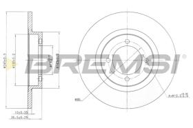 Bremsi CD6378S - DISCO DE FRENO | BRAKE DISCS