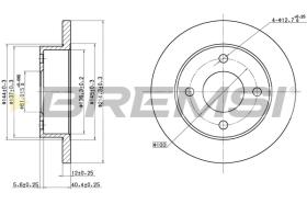 Bremsi CD6381S - DISCO DE FRENO | BRAKE DISCS