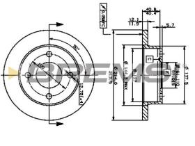 Bremsi CD6381S - DISCHI FRENO | BRAKE DISCS