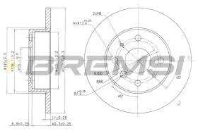 Bremsi CD6386S - DISCO DE FRENO | BRAKE DISCS