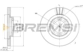 Bremsi CD6394V - DISCO DE FRENO | BRAKE DISCS