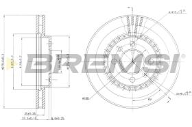 Bremsi CD6398V - DISCO DE FRENO | BRAKE DISCS