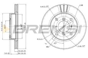 Bremsi CD6400V - DISCO DE FRENO | BRAKE DISCS