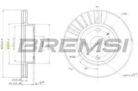 Bremsi CD6405V - DISCO DE FRENO | BRAKE DISCS