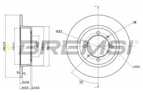 Bremsi CD6409S - DISCO DE FRENO | BRAKE DISCS