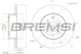 Bremsi CD6412S - DISCO DE FRENO | BRAKE DISCS