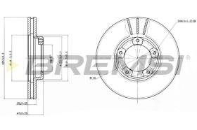 Bremsi CD6416V - DISCO DE FRENO | BRAKE DISCS
