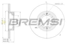 Bremsi CD6418S - DISCO DE FRENO | BRAKE DISCS