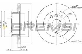 Bremsi CD6424S - DISCO DE FRENO | BRAKE DISCS