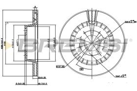 Bremsi CD6434V - DISCO DE FRENO | BRAKE DISCS