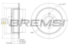 Bremsi CD6435S - DISCHI FRENO | BRAKE DISCS