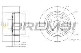Bremsi CD6441S - DISCO DE FRENO | BRAKE DISCS