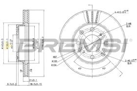 Bremsi CD6447V - DISCO DE FRENO | BRAKE DISCS