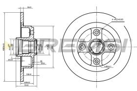 Bremsi CD6449S - DISCO DE FRENO | BRAKE DISCS